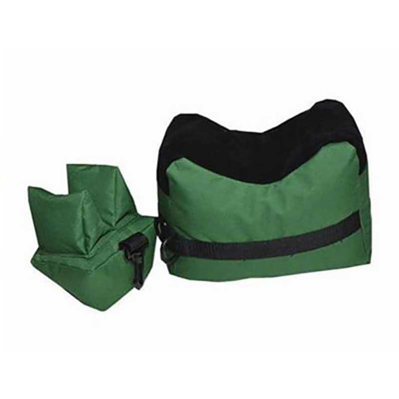 Geweersteun / Rifle rest / Zandzak, tweedelig in groen