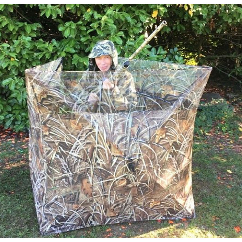 Camouflagescherm uitklapbaar!