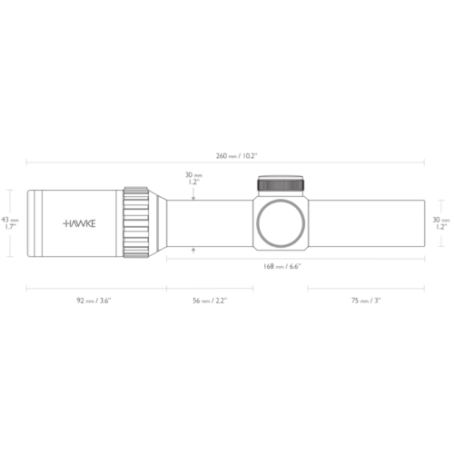 Hawke Vantage 30 WA 1-4x24 L4A Dot - 14273 - Image 5