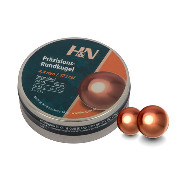 Ronde kogels H&N in 4.4 mm - .173 / 750 stuks - Image 1