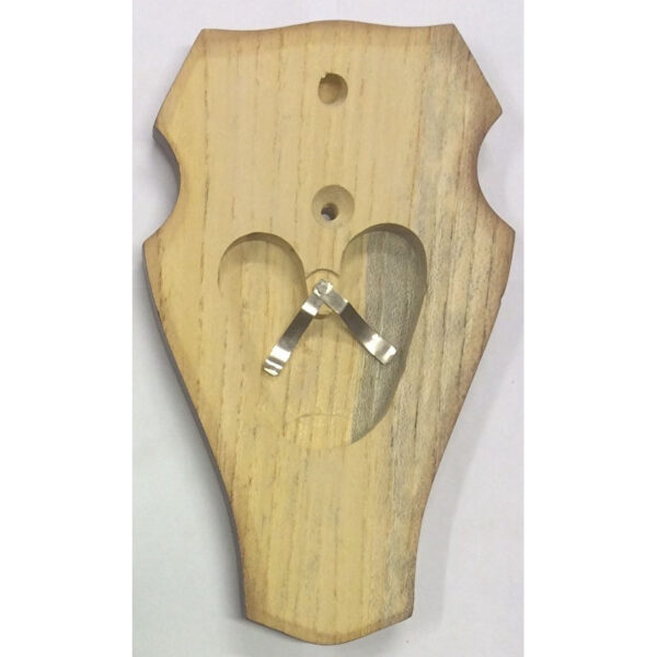 Geweischild 22x13 cm - met dubbel kaakvak - glanzend bruin - Image 2