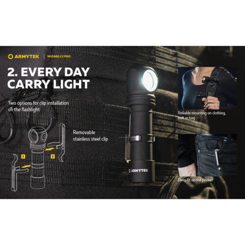 Armytek Wizard C2 Pro Weiß Multi Lampe – Bild 3