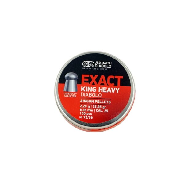 JSB Exact King Heavy 6.35 mm/.25 150 pieces - Image 1