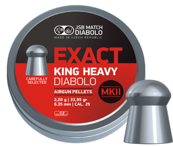 JSB Exact King Heavy MKII 6.35/.25 150 Stück – Bild 1