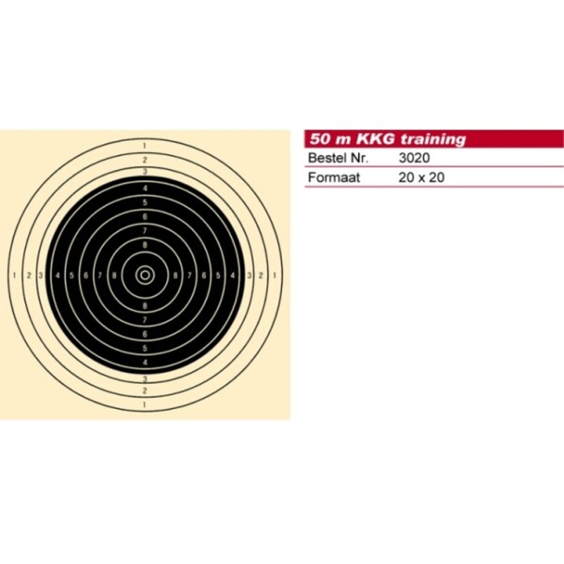Schmid Paper Target Center 50m Smallbore Rifle