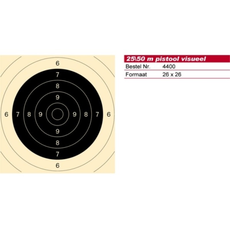 Schmid paper target Center Not Numbered