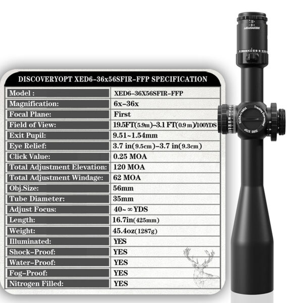 DiscoveryOpt XED 6-36x56 SF IR FFP-Z - Afbeelding 3